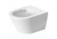 Wall-hung wc WC Duravit D-Neo, 48x37cm, bez kołnierza, with coating WonderGliss white