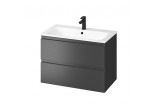 Cabinet vanity Cersanit Moduo Slim 60, antracyt