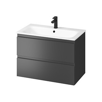 Cabinet vanity Cersanit Moduo Slim 60, antracyt