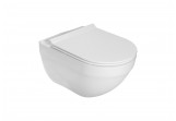 Bowl wc wall-hung Roca Hebe 36x52 cm bezkołnierzowa - white