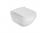 Bowl wc wall-hung Roca Hebe 36x52 cm bezkołnierzowa - white