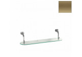 Glass shelf Kerasan Waldorf hanging 60 cm - bronzo