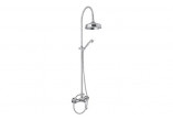 Shower column Giulini Giovanni Praga, mixer, overhead shower round 200mm, handshower with hose, chrome