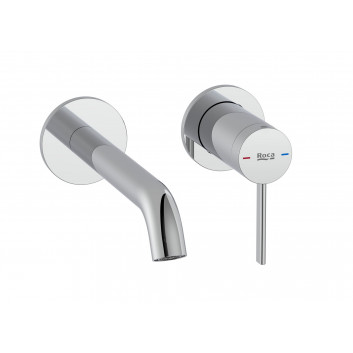 Washbasin faucet Roca Ona single lever, standing - black