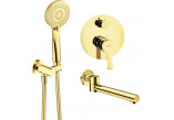 Overhead shower with mixer shower , Deante Arnika , gold