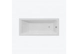 Bathtub rectangular Excellent Heaven Slim 170x75 cm acrylic plus Flow white