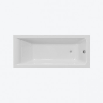 Bathtub rectangular Excellent Heaven Slim 170x75 cm acrylic plus Flow white