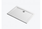 Shower tray rectangular Excellent Forma 100x80 cm, low - white shine