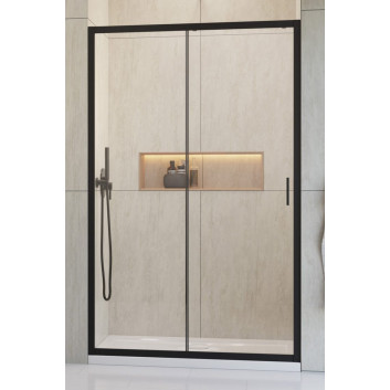 Door shower 120cm, Radaway Alienta DWJ, glass transparent, profil chrome