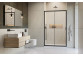 Door shower 120cm, Radaway Alienta DWJ, glass transparent, profil chrome