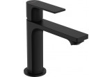 Washbasin faucet Hansgrohe Rebris E single lever 110 with pop-up waste with pull-rod - black mat