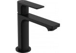 Washbasin faucet Hansgrohe Rebris E single lever 110 with pop-up waste with pull-rod - black mat