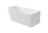 Corner bathtub/freestanding acrylic Deante Silia 150x75 cm, right version - white