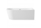 Corner bathtub/freestanding acrylic Deante Silia 150x75 cm, left - white