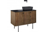 Cabinet vanity Elita Legacy, 100cm, left version, 3 drawers, 1 door, american walnut