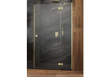 Door cabins prysznicowej Radaway Essenza 8 KDJ 90, left, 100x2000mm, glass transparent, profil gold szczotkowane