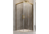 Shower cabin Radaway Idea Gold KDD 110, part left, 1100x2005mm, sliding door, profil gold szczotkowany