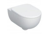 Wall-hung wc Geberit Selnova Premium Rimfree 53x36cm with seat toilet zwykłą - white