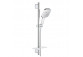 Set Z Drążkiem Shower Grohe, 3 Strumienie Euphoria 110 Massage Brushed - Hard Graphite 