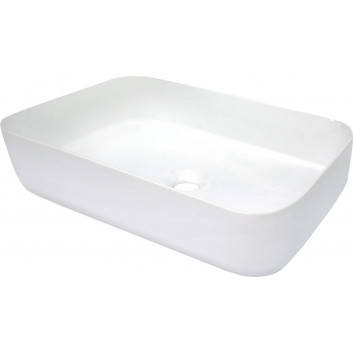 Ceramic washbasin countertop , Deante Tess, white