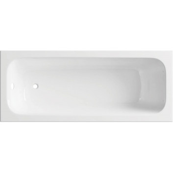 Corner bathtub/freestanding acrylic Deante Silia 150x75 cm, right version - white