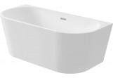 Bathtub acrylic Deante Silia 160x75 cm corner/freestanding - white