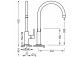 Sink mixer standing Tres Cocina Exclusive, black mat- sanitbuy.pl