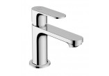 Single lever washbasin faucet Hansgrohe Rebris S 110 CoolStart with pop-up waste with pull-rod - chrome
