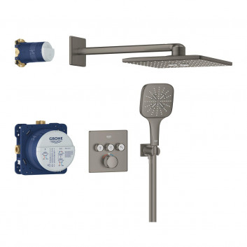 Concealed shower set Grohe Grohtherm Smartcontrol, thermostatic, 2 wyjścia wody, chrome