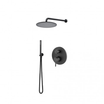 Shower set Vema Maira, concealed, 2 wyjścia wody, overhead shower round 20cm, chrome