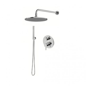 Shower set Vema Maira, concealed, 2 wyjścia wody, overhead shower round 20cm, chrome