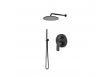 Shower set Vema Slate, concealed, 2 wyjścia wody, overhead shower 20cm, chrome