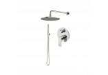 Shower set Vema Timea, concealed, 2 wyjścia wody, overhead shower 20cm, chrome