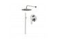 Shower set Vema Timea, concealed, 2 wyjścia wody, overhead shower 20cm, chrome