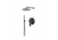 Shower set Vema Slate, concealed, 2 wyjścia wody, overhead shower 20cm, chrome