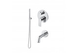Shower set Vema Timea, concealed, 2 wyjścia wody, with spout 17cm, chrome