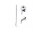 Shower set Vema Timea, concealed, 2 wyjścia wody, with spout 17cm, chrome
