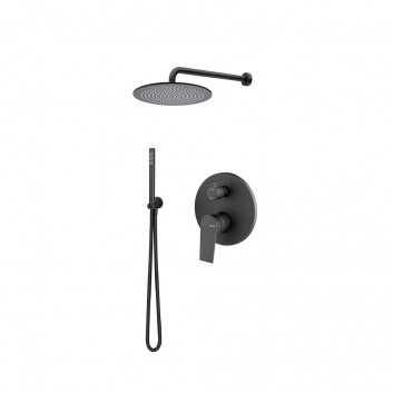 Shower set Vema Timea, concealed, 2 wyjścia wody, overhead shower 20cm, chrome