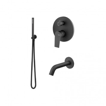 Shower set Vema Timea, concealed, 2 wyjścia wody, with spout 17cm, chrome