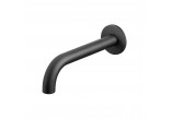 Spout wall mounted Giulini G. 25cm black mat