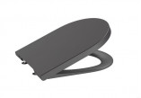 Toilet seat with soft closing Compacto Roca Inspira Round, onyks