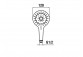 Hand shower Laufen MyCity100, one rodzaj strumienia, chrome