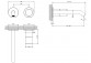 Shower mixer Gessi Habito thermostatic 2-drożna external part - Finox Brushed Nickel