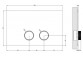 Flushing plate Gessi, dla stelaży Sigma 8 i 12 - Black Metal Brushed PVD