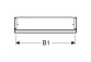 Cabinet with mirror z ComfortLight i dwojgiem door, montaż wall mounted, height 90 cm, Geberit ONE - Aluminium anodyzowane 