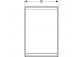 Cabinet with mirror Geberit One z ComfortLight i jednymi drzwiami, montaż wall mounted, height 90 cm - color white, powierzchnia aluminium malowane proszkowo