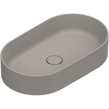 Countertop washbasin Catalano Alvena, 80x40cm, without overflow, without hole na baterie - tortora satin