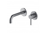 Washbasin faucet Omnires Y concealed, component wall mounted,grafit