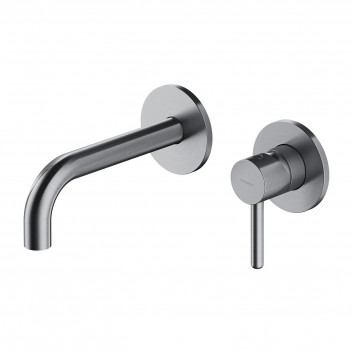 Washbasin faucet Omnires Y concealed, component wall mounted,grafit