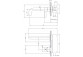 Washbasin faucet Omnires Y concealed, component wall mounted,grafit